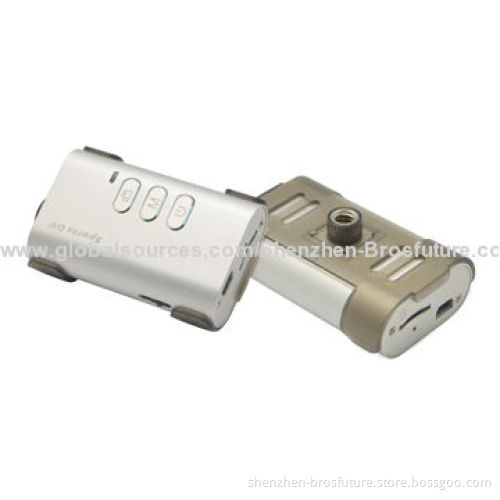 Action Mini Cameras, Also Car DVR, Metal Brush Body, 1,920 x 1,080P Recording Resolution